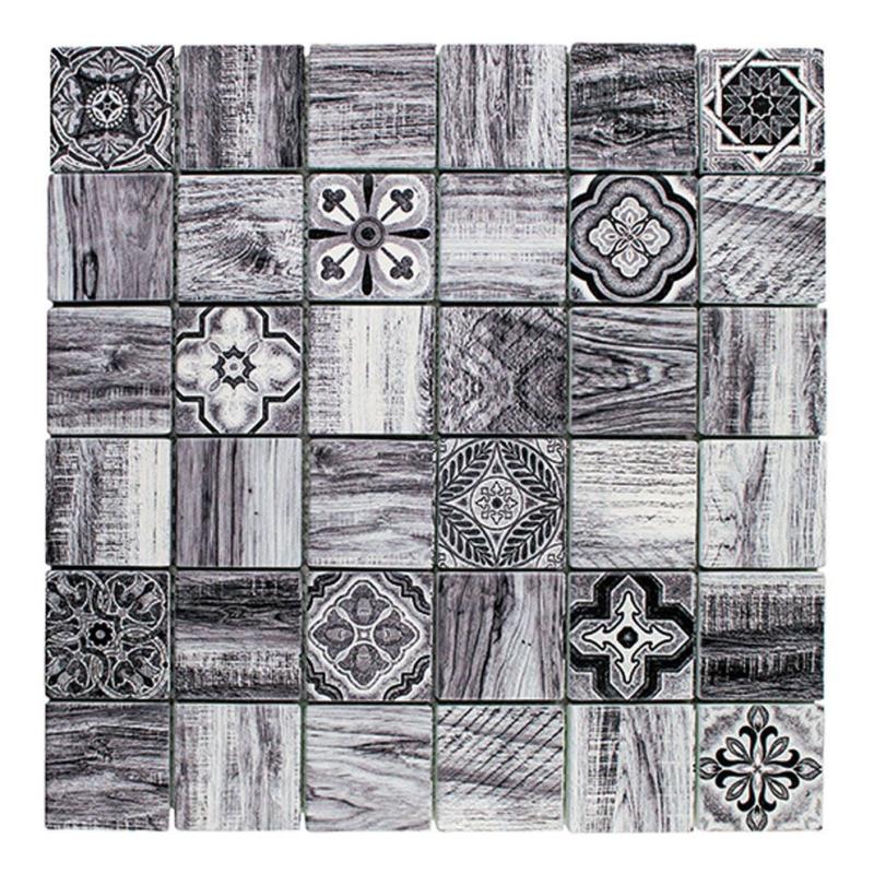Modo Bosco-1 grigio 4,8 x 4,8 cm Mosaikfliesen