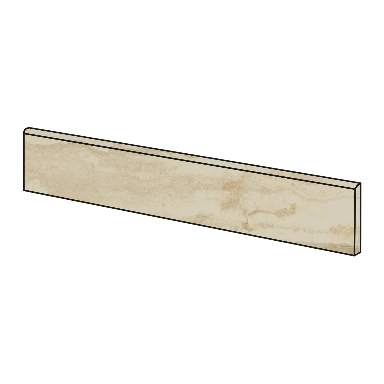 Rustikale Steinoptik Sockel Opus Beige 6,5 x 60,8 cm