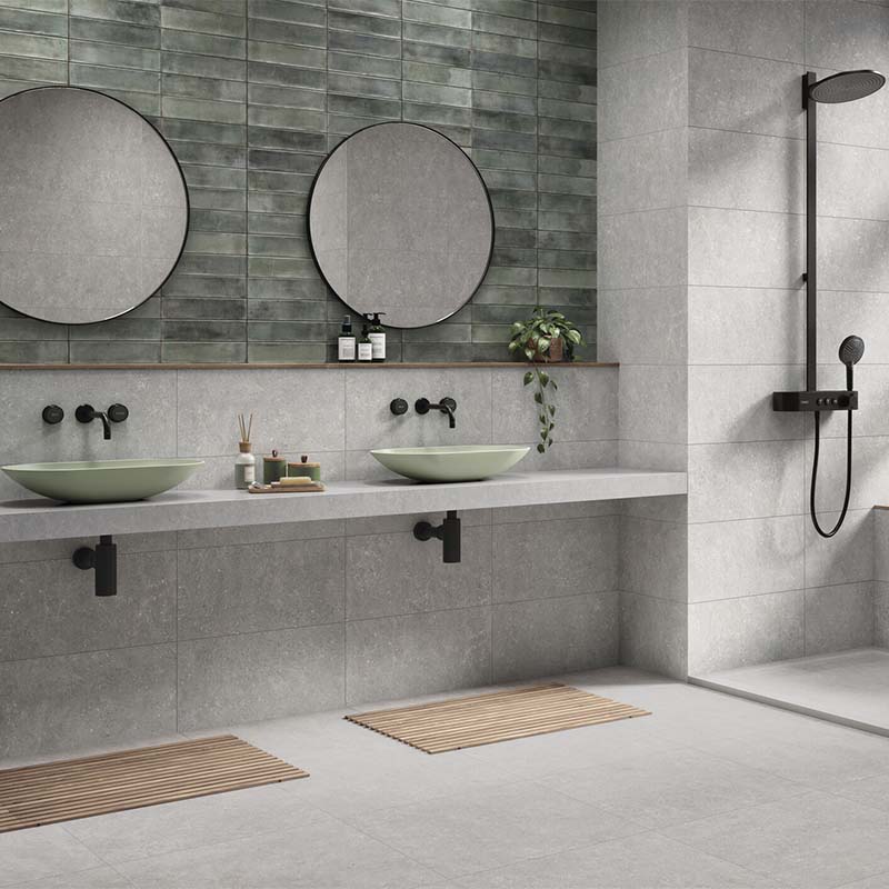 Betonoptik Bodenfliese Acron Pearl 60 x 60 cm