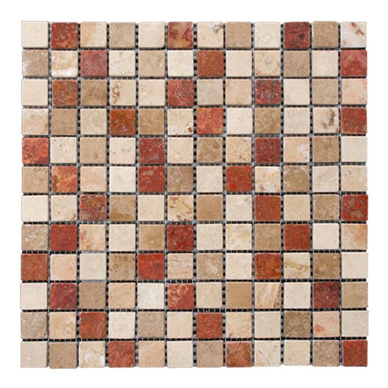 Mix-TN/TC/RPER/SCA anticato 2,3 x 2,3 cm Mosaikfliesen