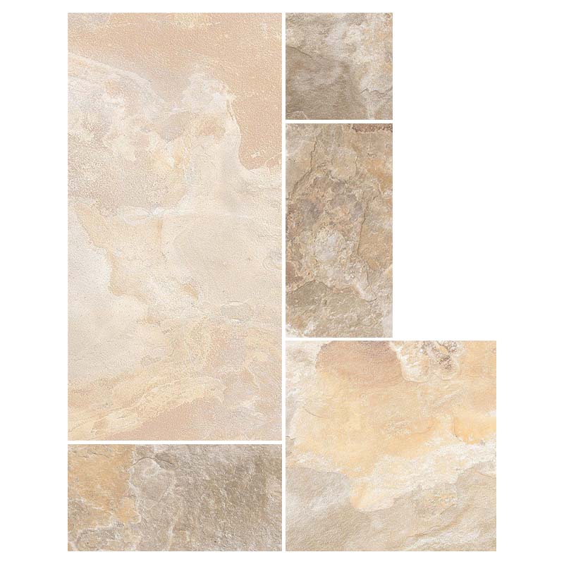 Römischer Verband Schieferoptik Slate Gold D