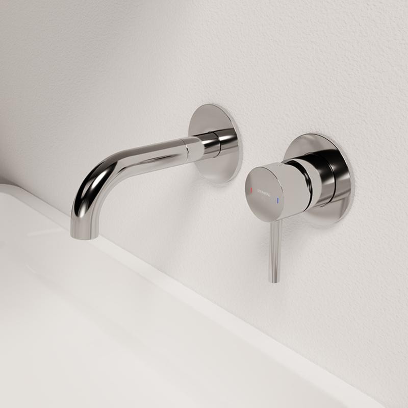 Steinberg Serie 100 Wand-Waschtisch-Einhebelmischer Set