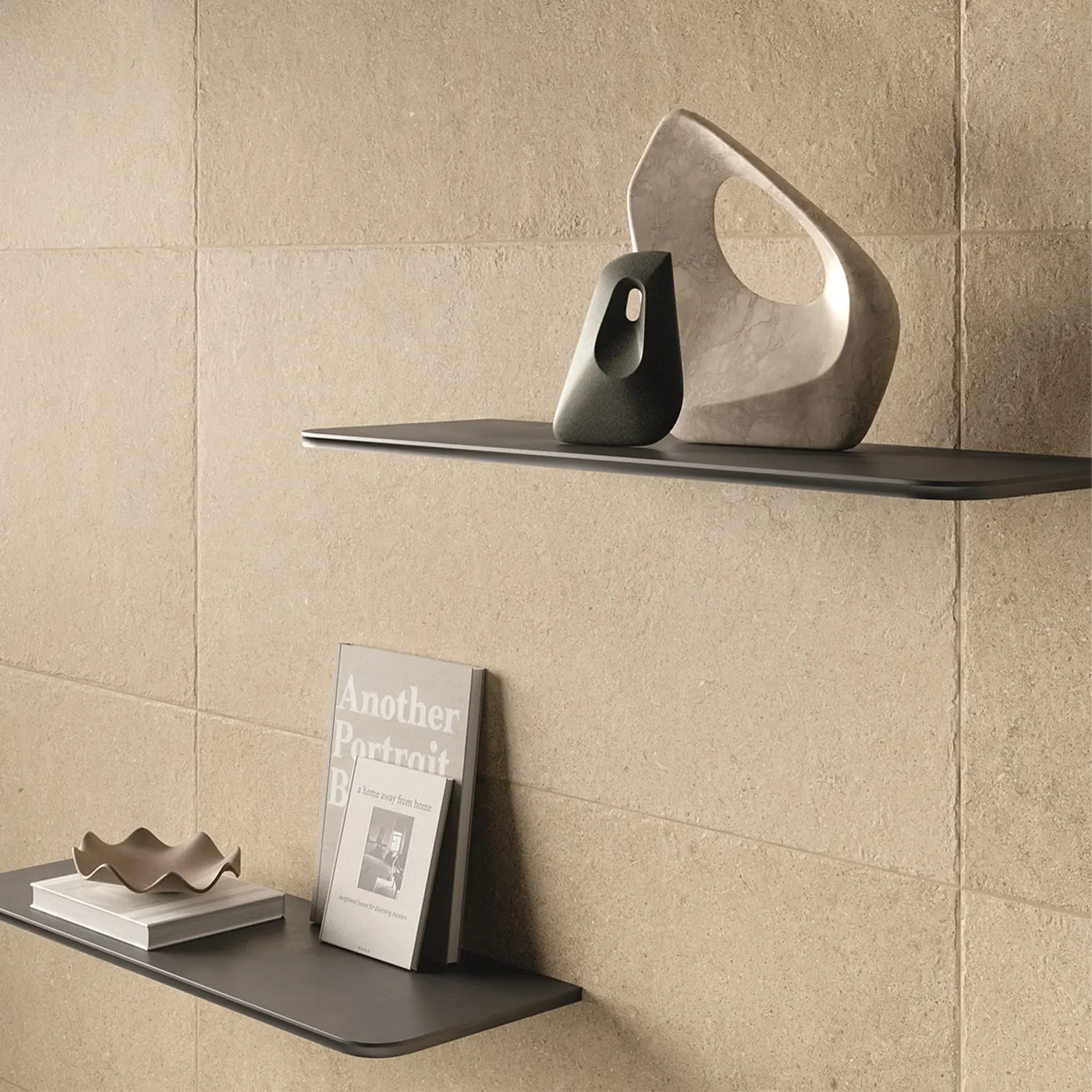 Steinoptik Fliese Sedimenti Beige Tumbled 60 x 120 cm