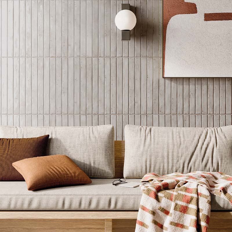 Fliese Colors Light Grey Brick 4,8 x 45 cm