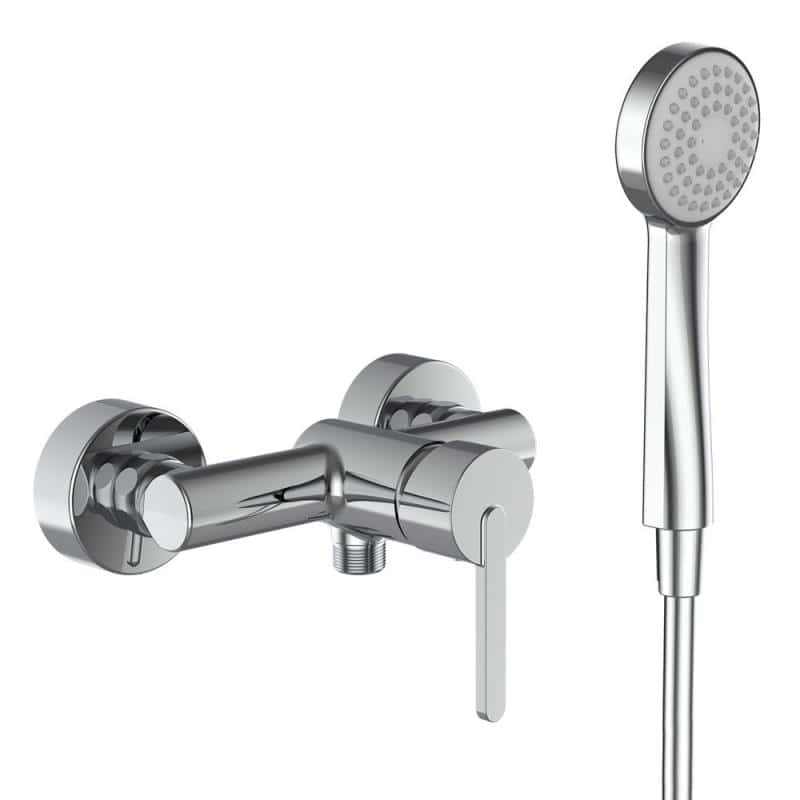 Laufen Lua Einhebel-Brausemischer Aufputz mit Zubehör