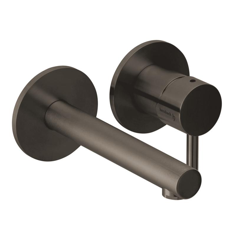 Herzbach Design iX PVD Black Steel Waschtisch-Unterputz