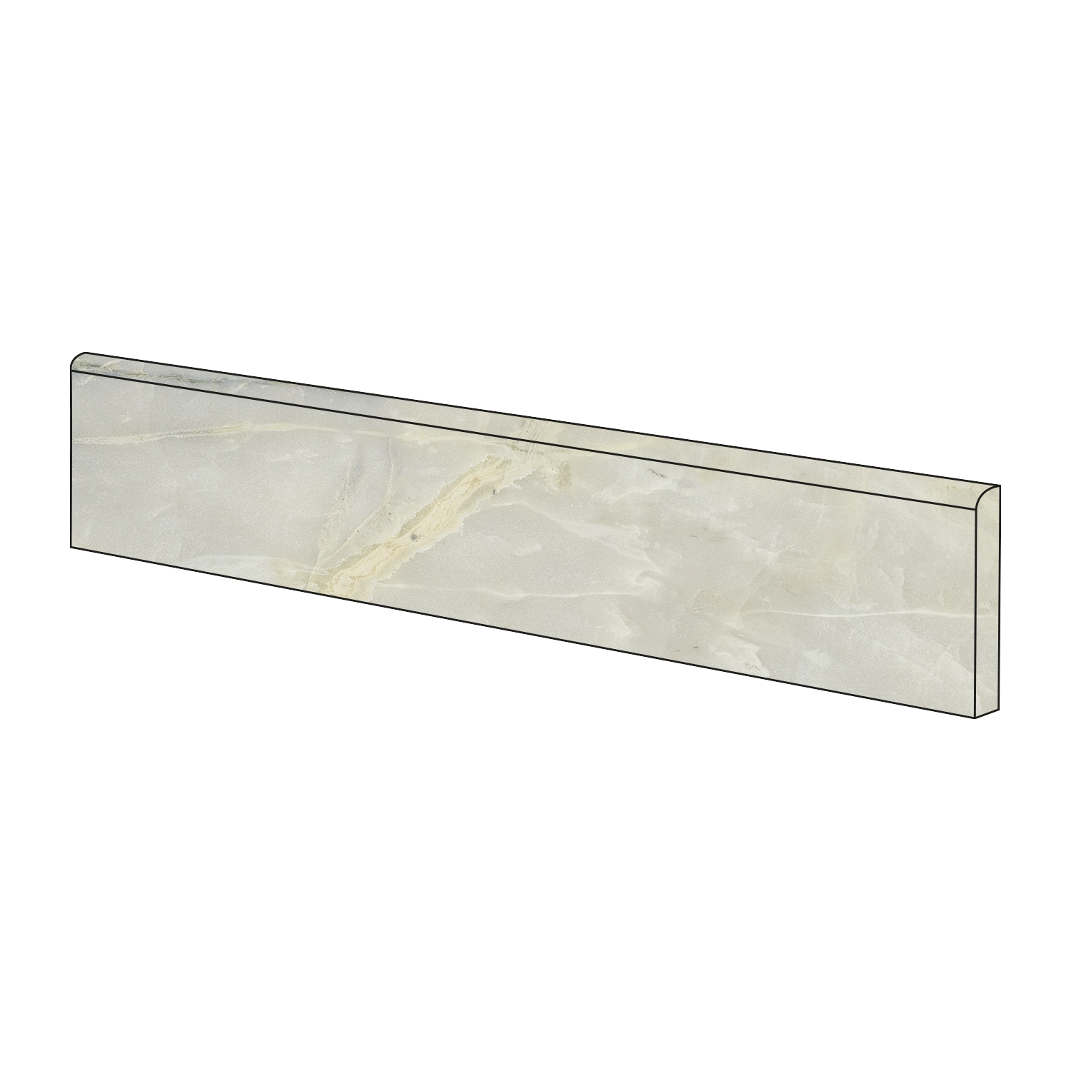 Marmoroptik Sockel Verde Orientale 6,5 x 60 cm