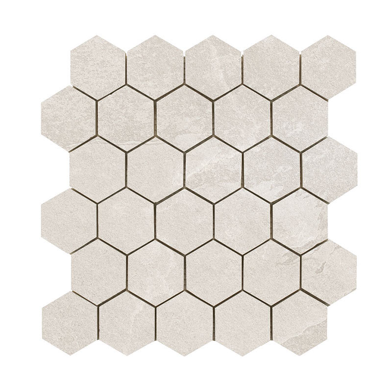 Schieferoptik Mosaikfliesen Overland Sand Hexagon