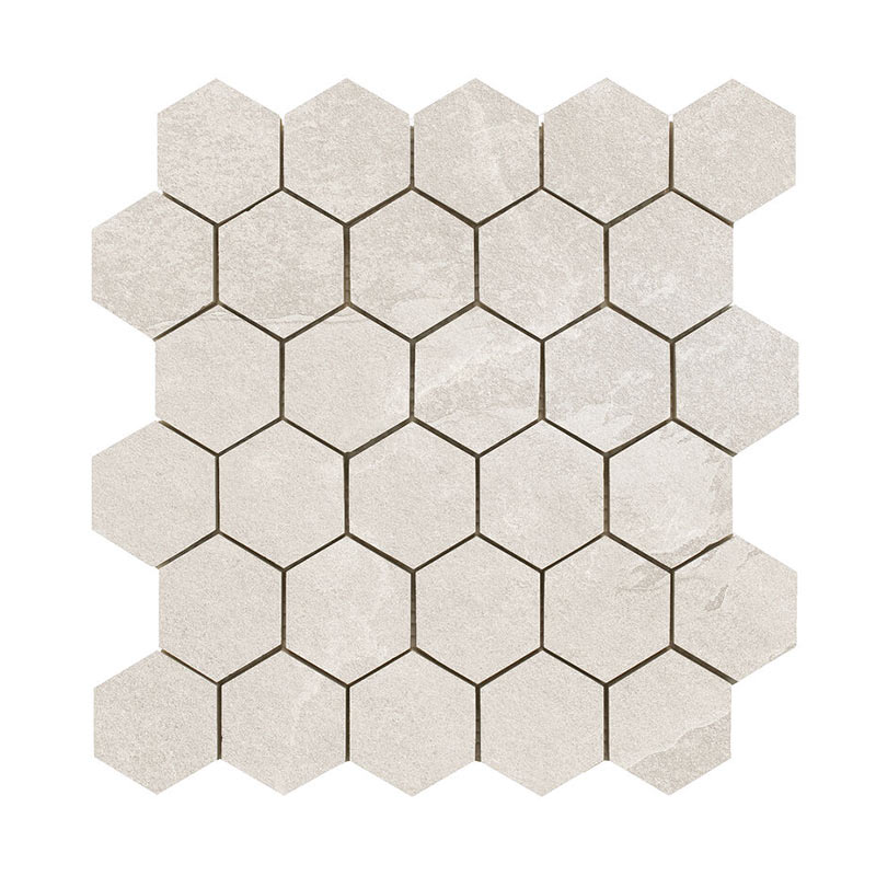 Schieferoptik Mosaikfliesen Overland Sand Hexagon