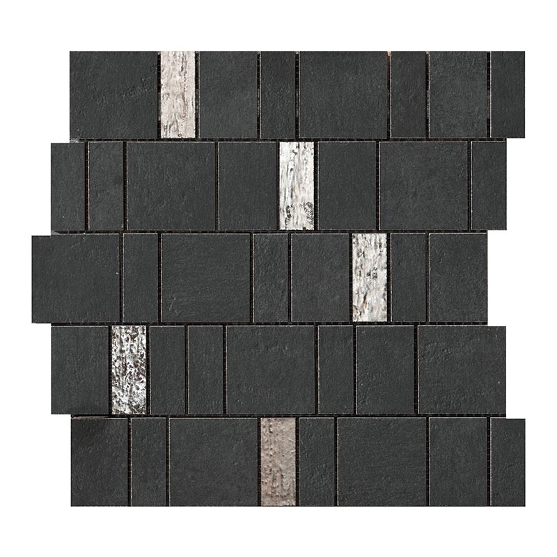 Cercom Temper Coal Mosaico Metallic Mosaikfliesen