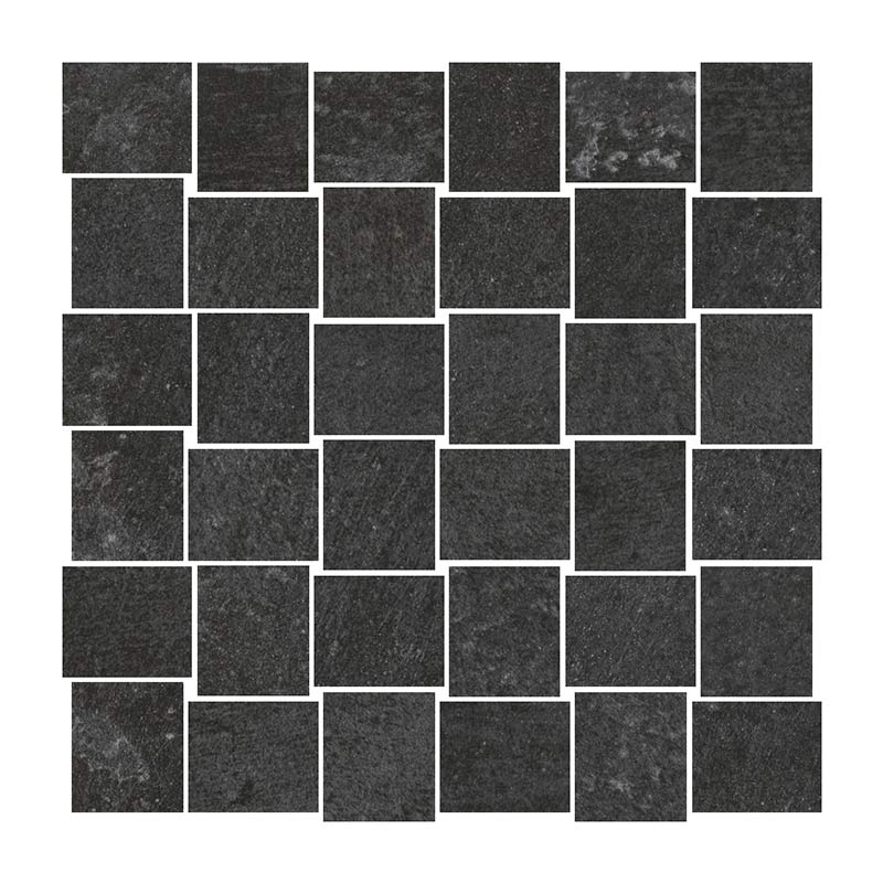 Cercom Temper Coal Mosaico Intreccio Mosaikfliesen