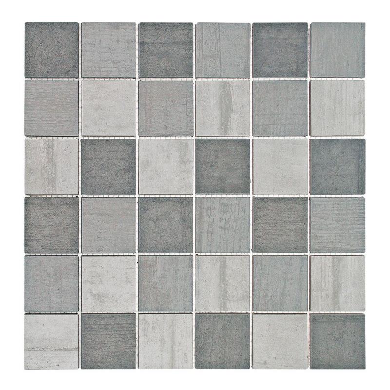 Mosaico Formwork-3 antr/bianco/grigio 5 x 5 cm Mosaikfliesen