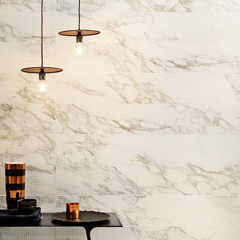 Italgraniti Marble Experience Calacatta Gold Rullato 20 x 120 cm