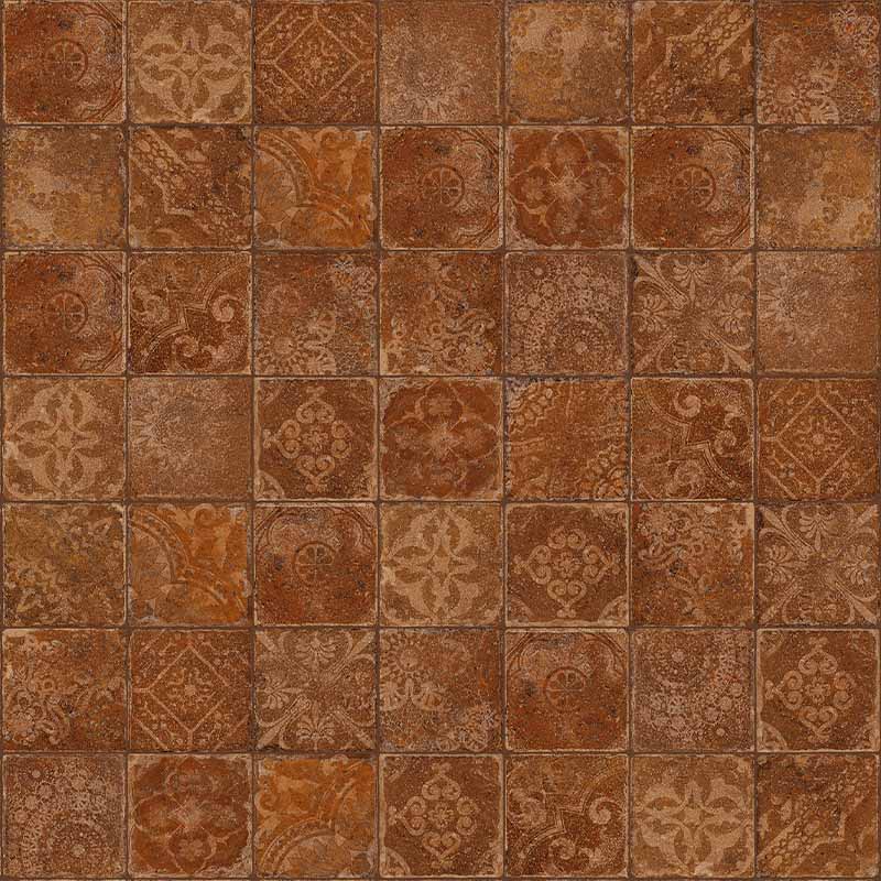 Cotto Bodenfliese Pomposa Siena Decor Mix 20 x 20 cm