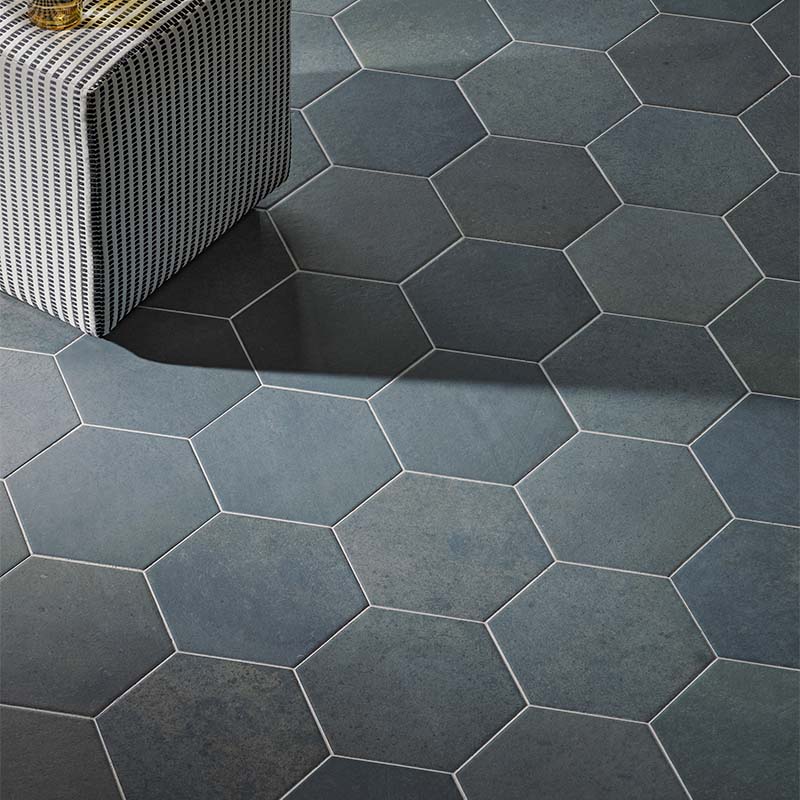 Cotto Sechseck Fliese CIR Italica Terra Blu 24 x 27,7 cm Cotto Sechseck Fliese CIR Italica Terra Blu 24 x 27,7 cm