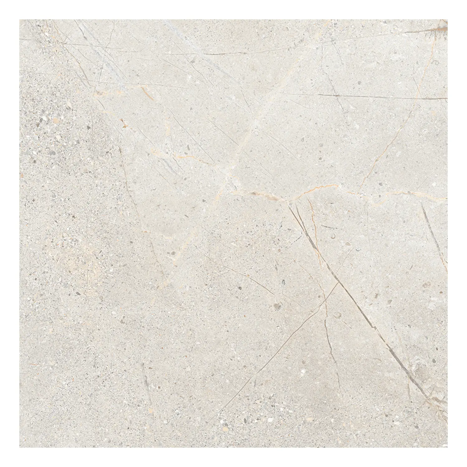 Steinoptik Fliese Crust Light Grey R11 60 x 60 cm