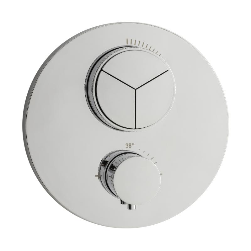 Herzbach Push Round Thermostat 3 Verbraucher