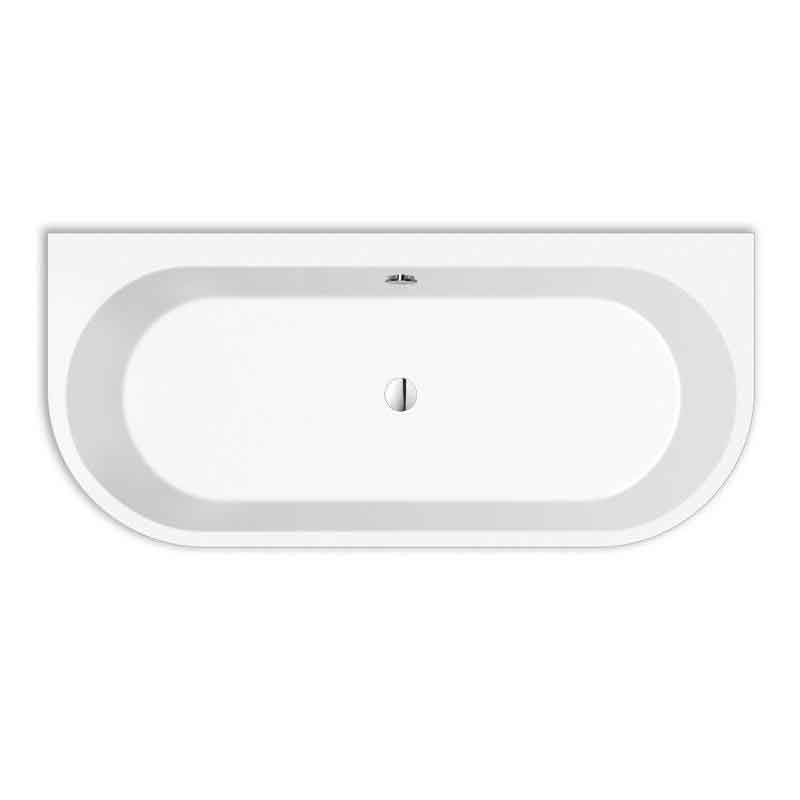 Repabad Livorno F oval Wand Vorwand Badewanne 165 x 75 cm