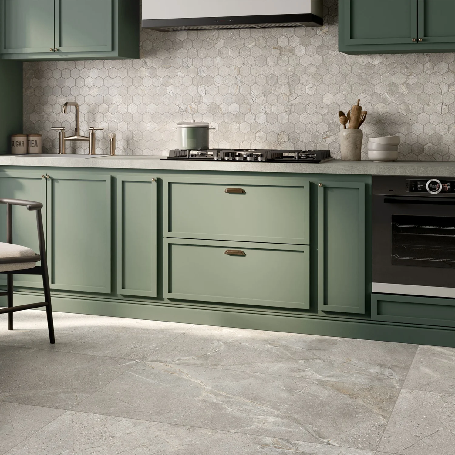Steinoptik Fliese Crust Taupe 60 x 120 cm