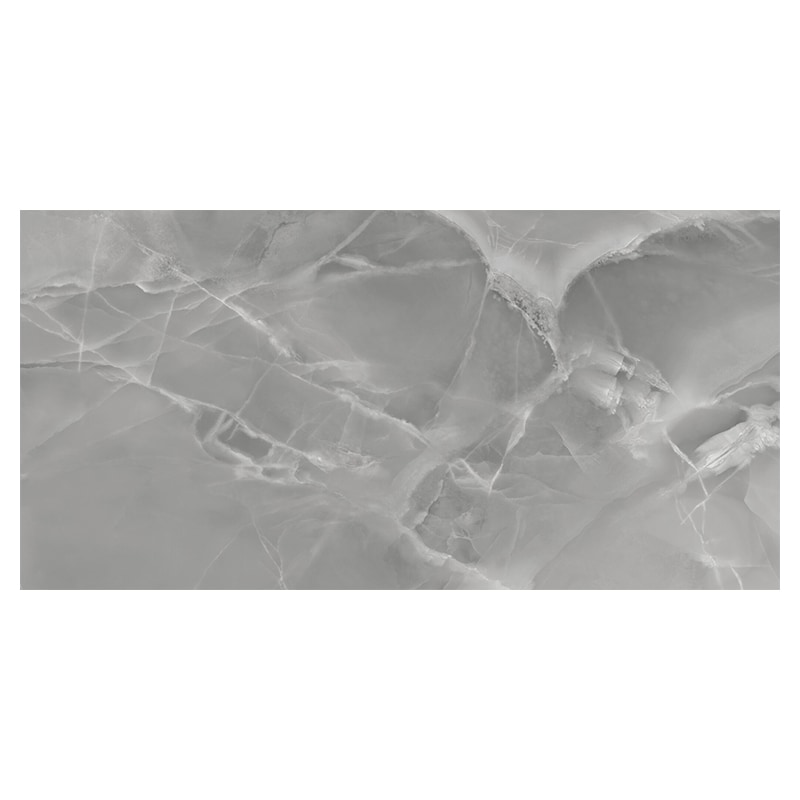 Marmoroptik Fliese Mystica Grey 60 x 120 cm Poliert