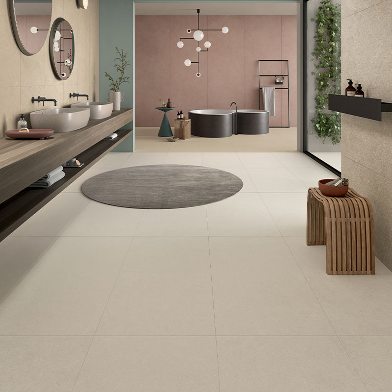 Kalkstein Optik Fliese Lea Intense Clair 60 x 120 cm