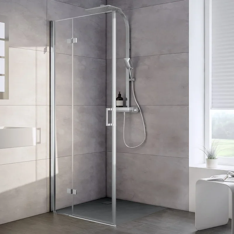 HSK Atelier Plan Drehtür an Nebenteil für Seitenwand