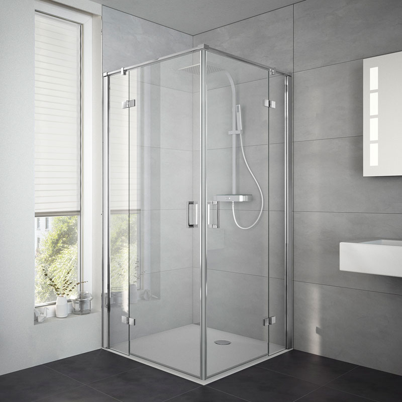 HSK Atelier Plan Eckeinstieg Duschkabine 4 teilig 90 x 80 cm