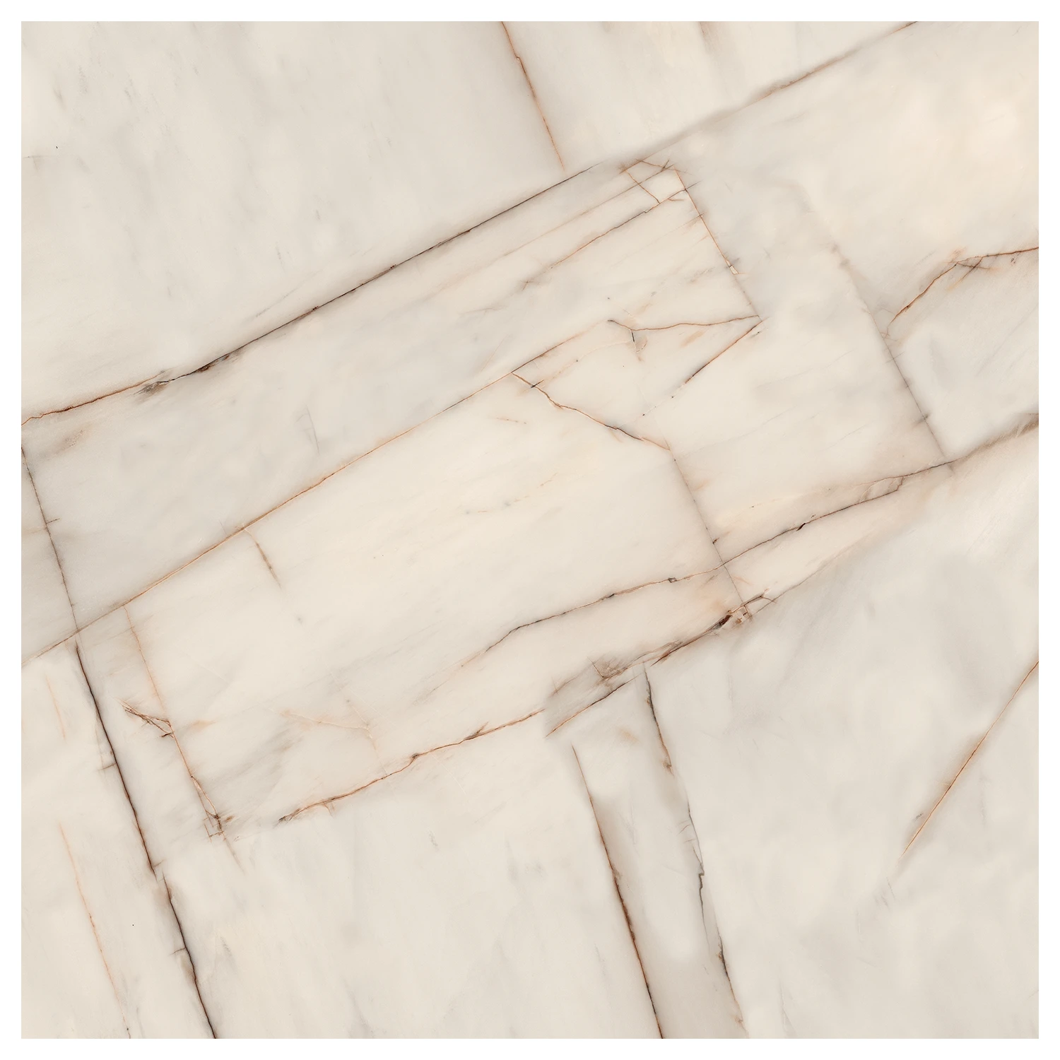 Marmoroptik Fliese Rosa Bellissimo 120 x 120 cm