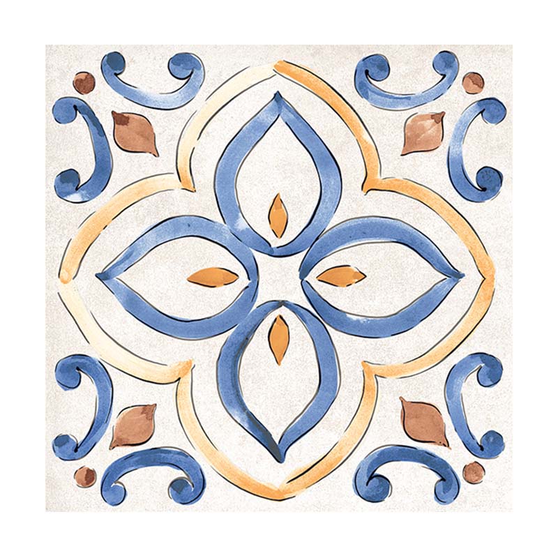 Cotto Bodenfliese Etrusche Decoro Mix 20,3 x 20,3 cm
