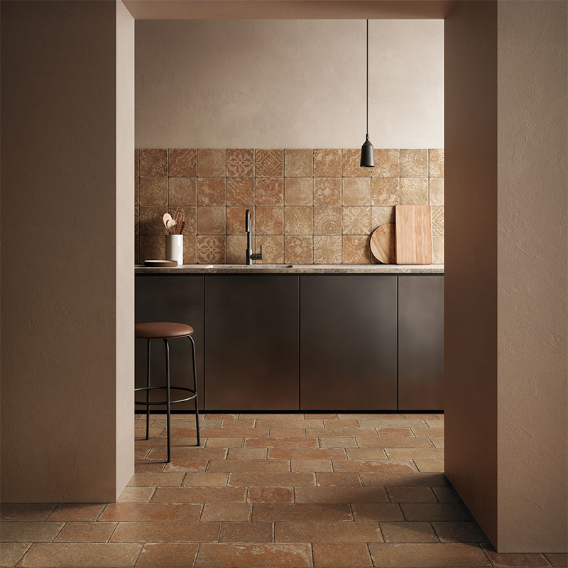 Cotto Bodenfliese Pomposa Ambra 20 x 20 cm