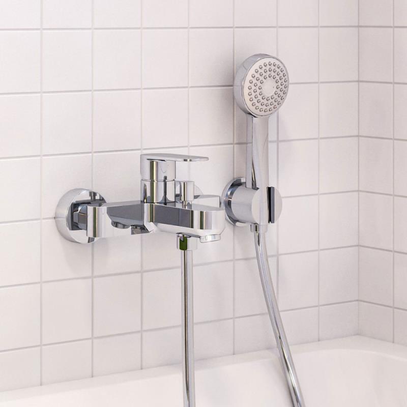 Laufen Neja Einhebel-Wannenmischer Aufputz mit Zubehör