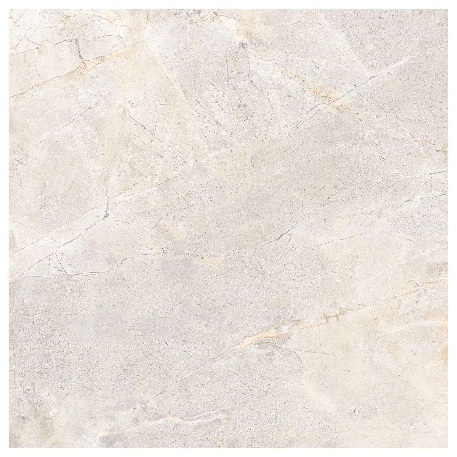 Steinoptik Fliese Crust Light Grey 120 x 120 cm