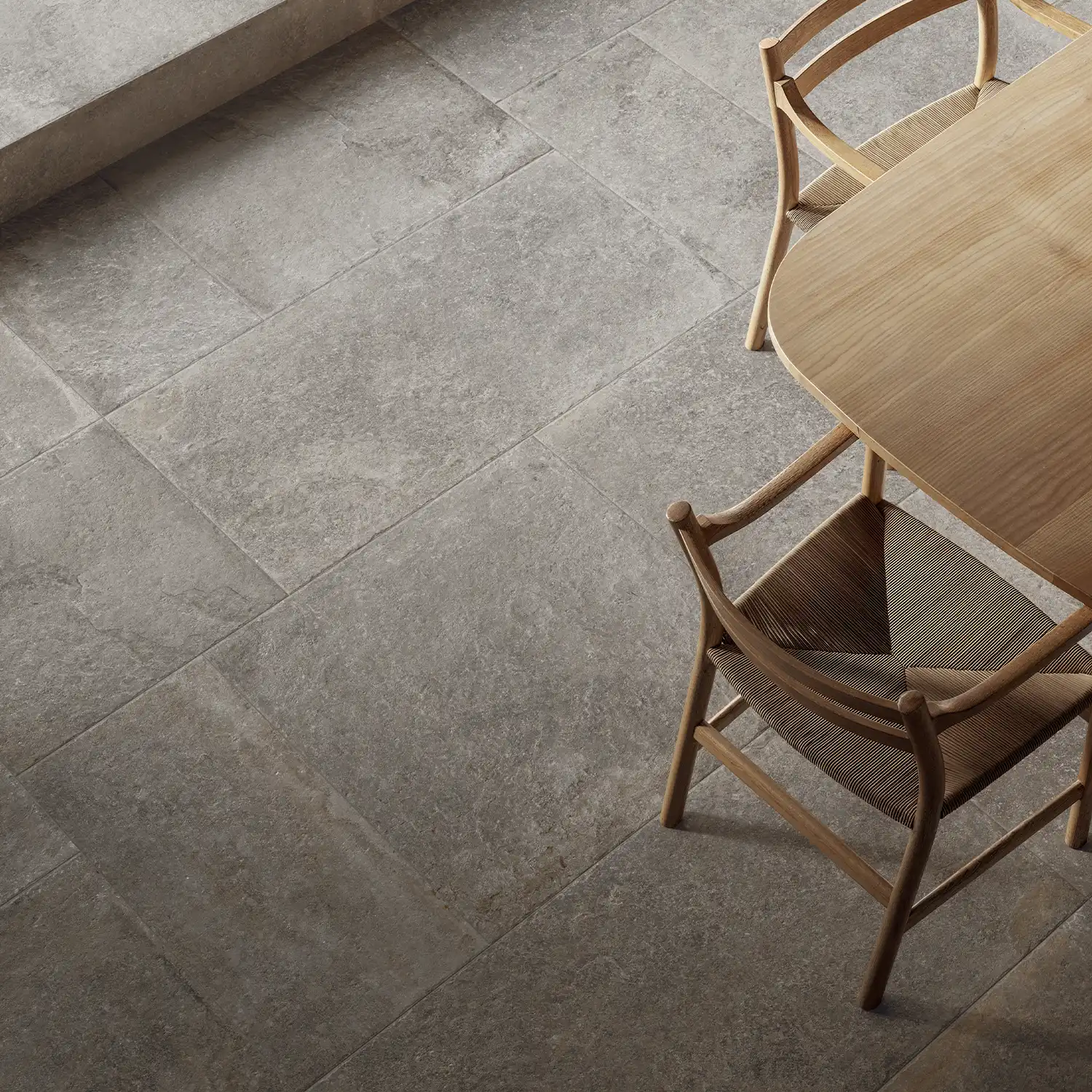 Rustikale Steinoptik Bodenfliese i-stone Grey 80 x 80 cm