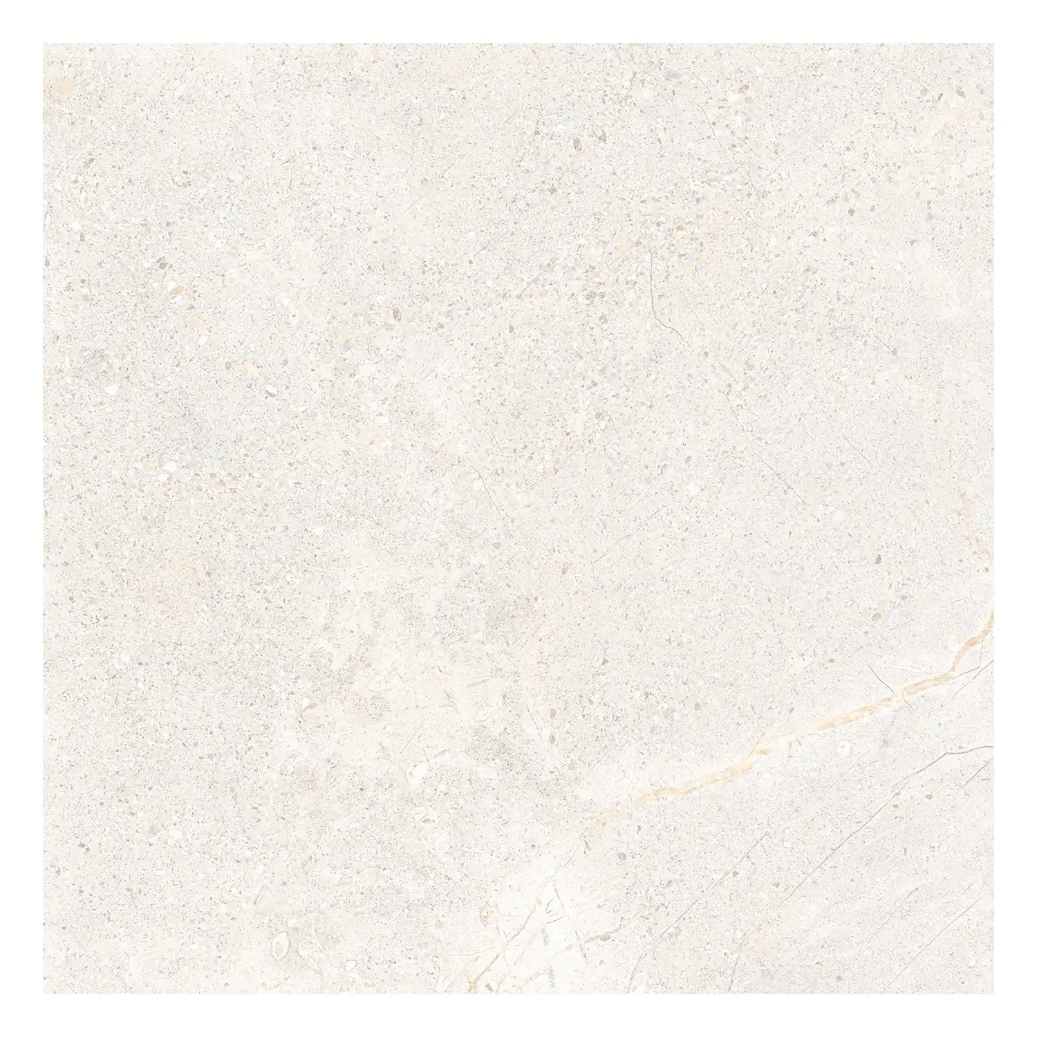 Steinoptik Fliese Crust White 60 x 60 cm
