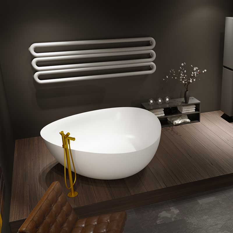 Riho Oviedo Solid Surface Badewanne 160 x 160 x 57 cm