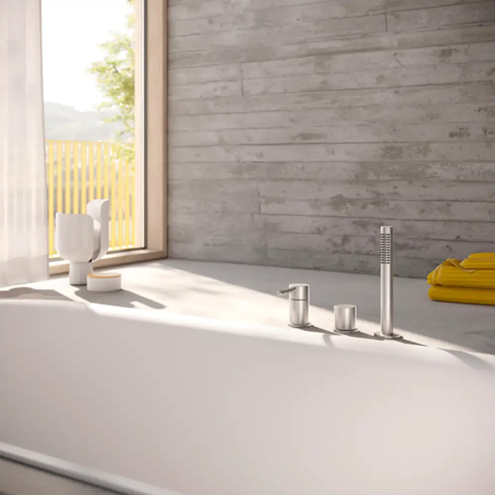 Herzbach Deep iX Dreiloch-Wannenarmatur