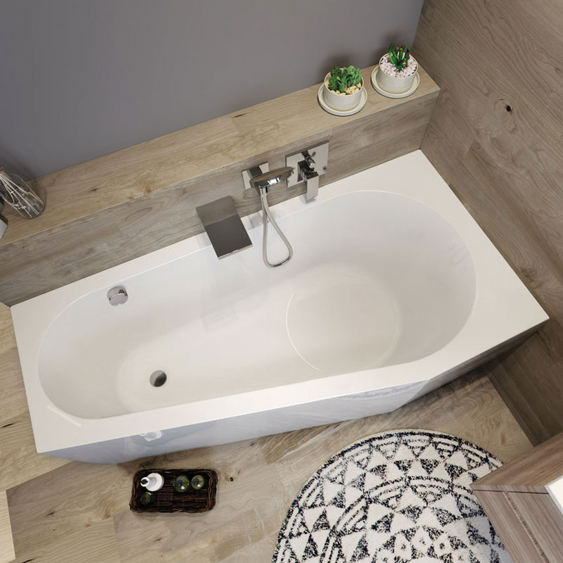 Riho Delta Plug & Play Raumspar Badewanne