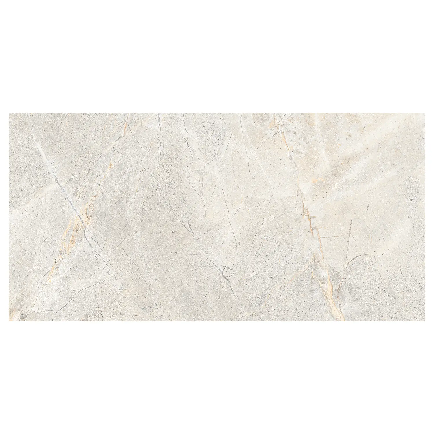 Steinoptik Fliese Crust Light Grey 60 x 120 cm