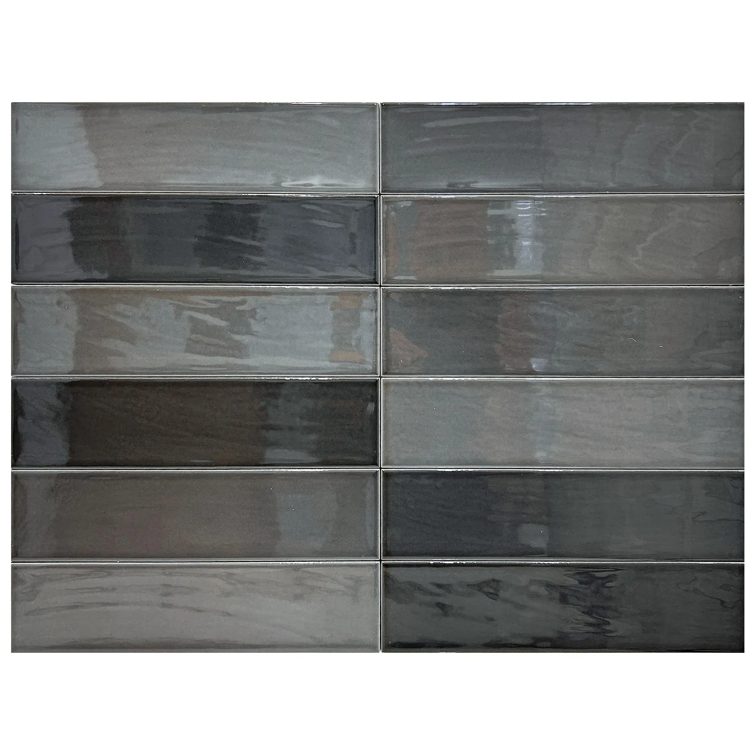 Fliese Casa Zellige Coal 7 x 28 cm