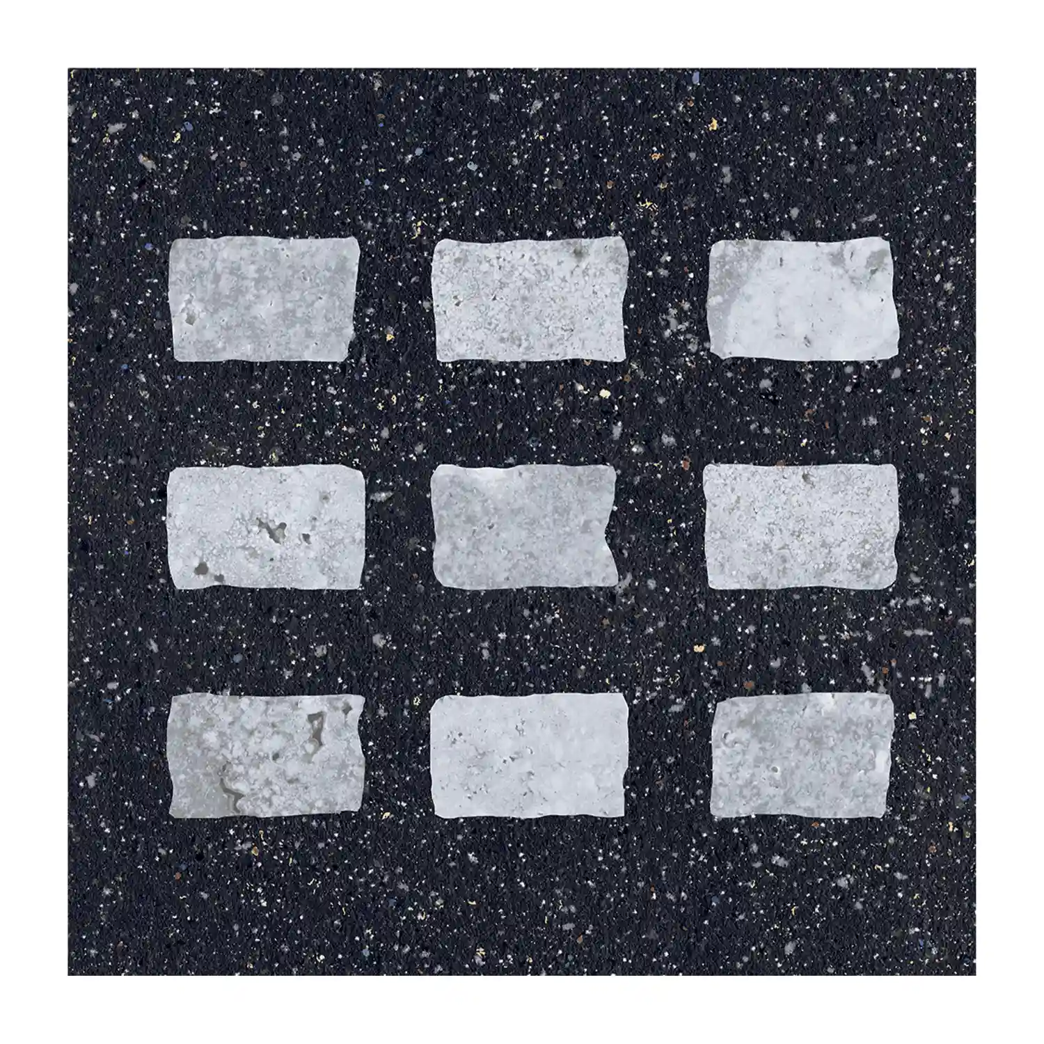 Fliese CIR Forever Color Gemstone Black Mix 20 x 20 cm