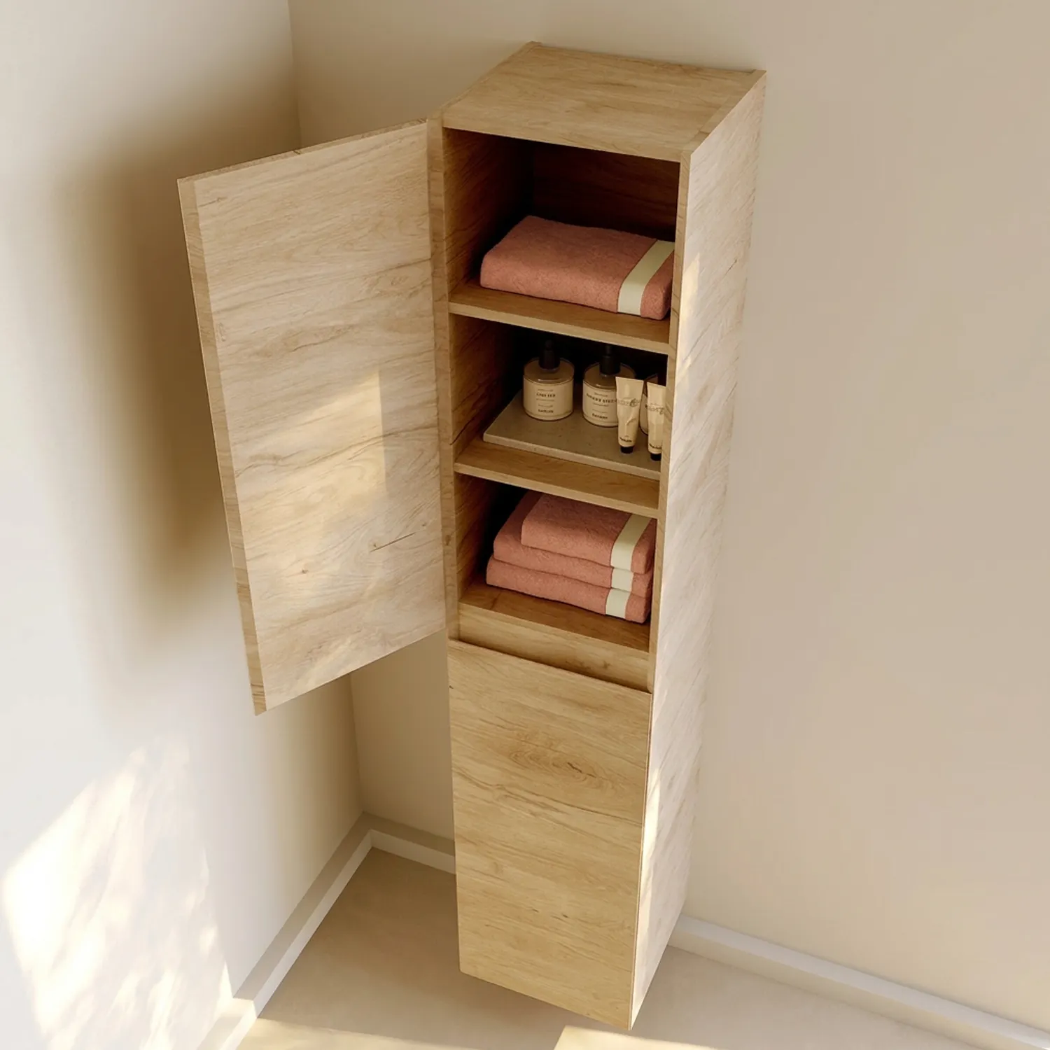 Riho Spring-Up Hochschrank Nature Oak
