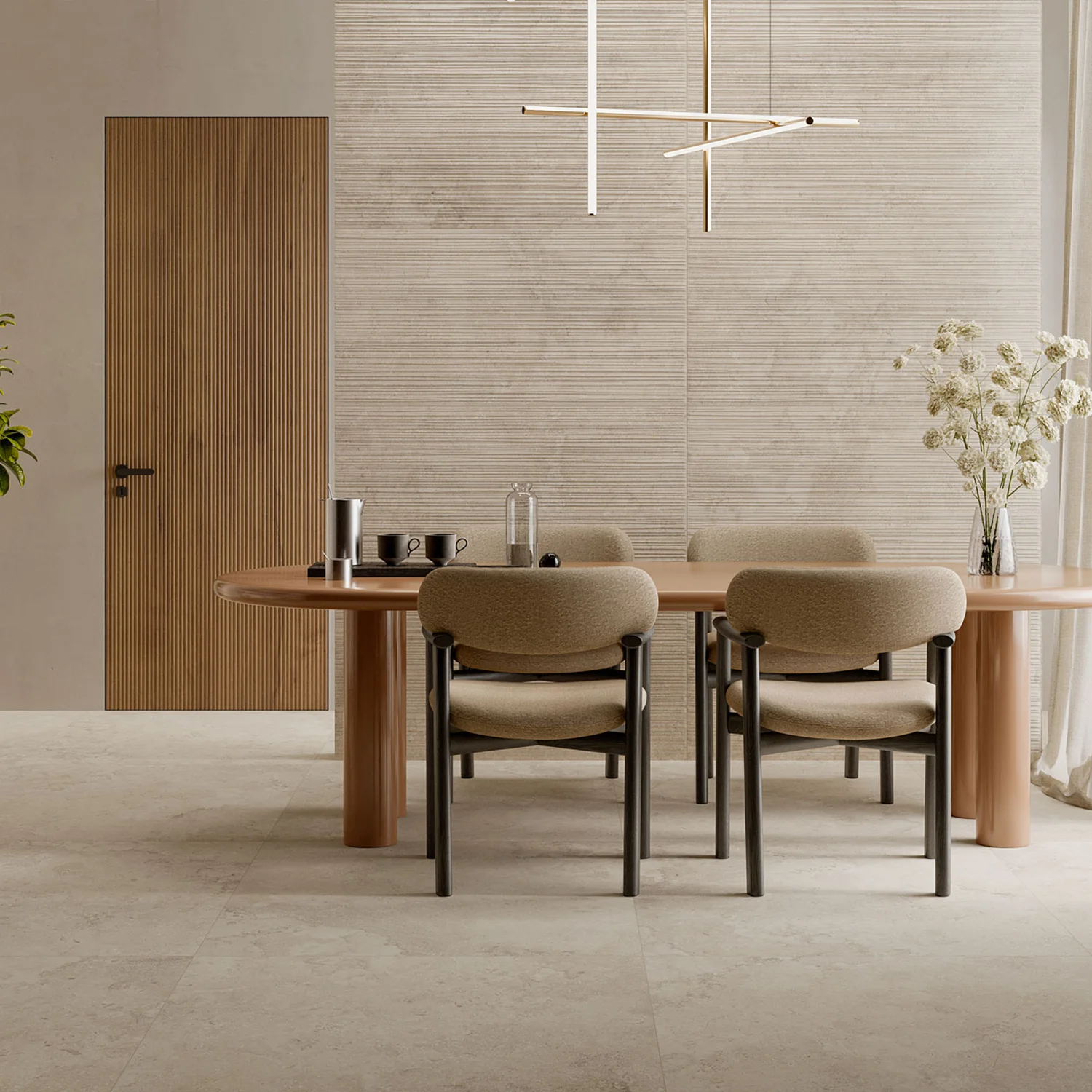 Steinoptik Fliese Portland Rock Ivory 100 x 100 cm