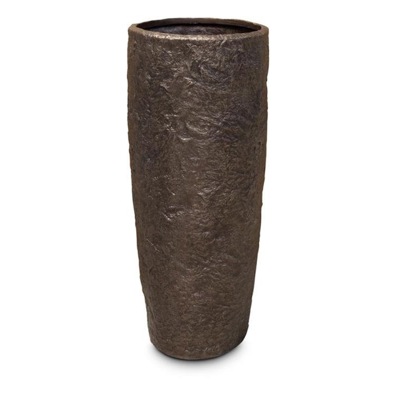 Pflanzkübel fleur ami Rocky  Ø 35 cm H 79 cm bronze