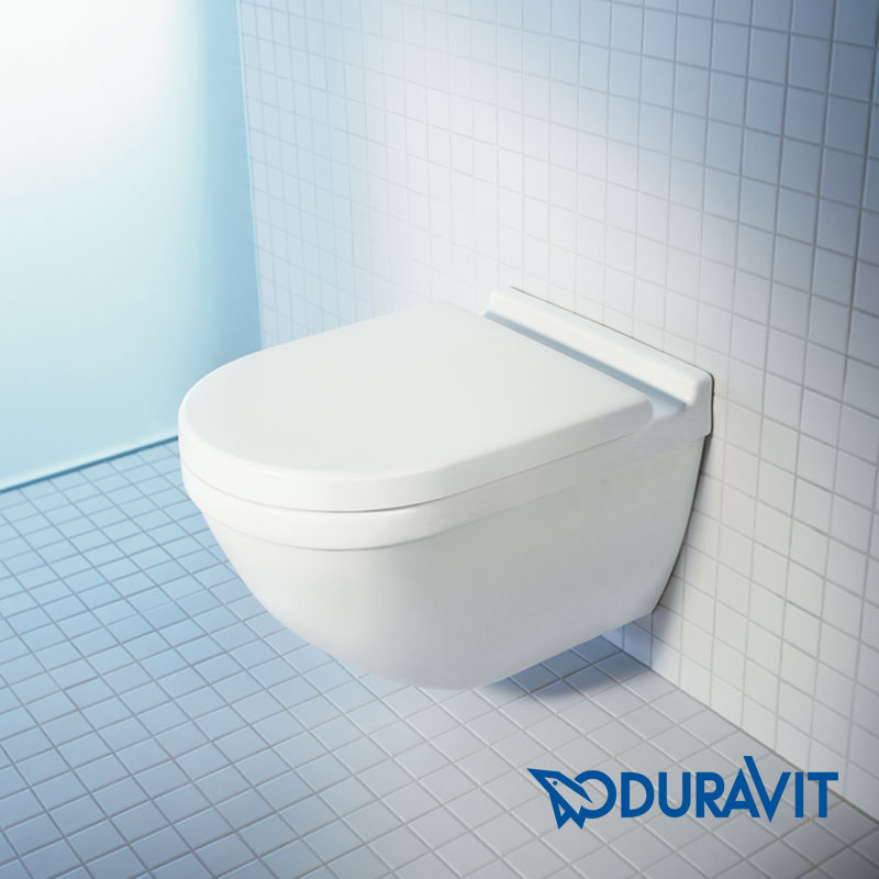Duravit Starck 3 Wand-Tiefspül-WC rimless Set mit SoftClose