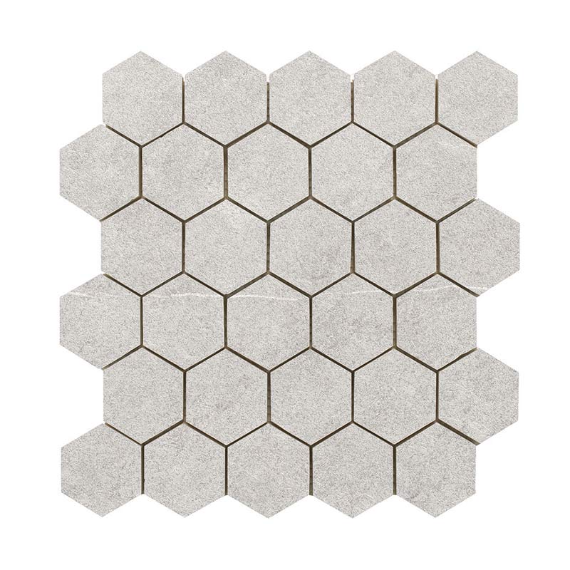 Schieferoptik Mosaikfliesen Overland Pearl Hexagon