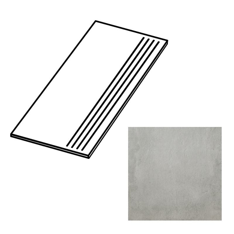Cercom Gravity Dust Stufenplatte mit Rille 30 x 60 cm