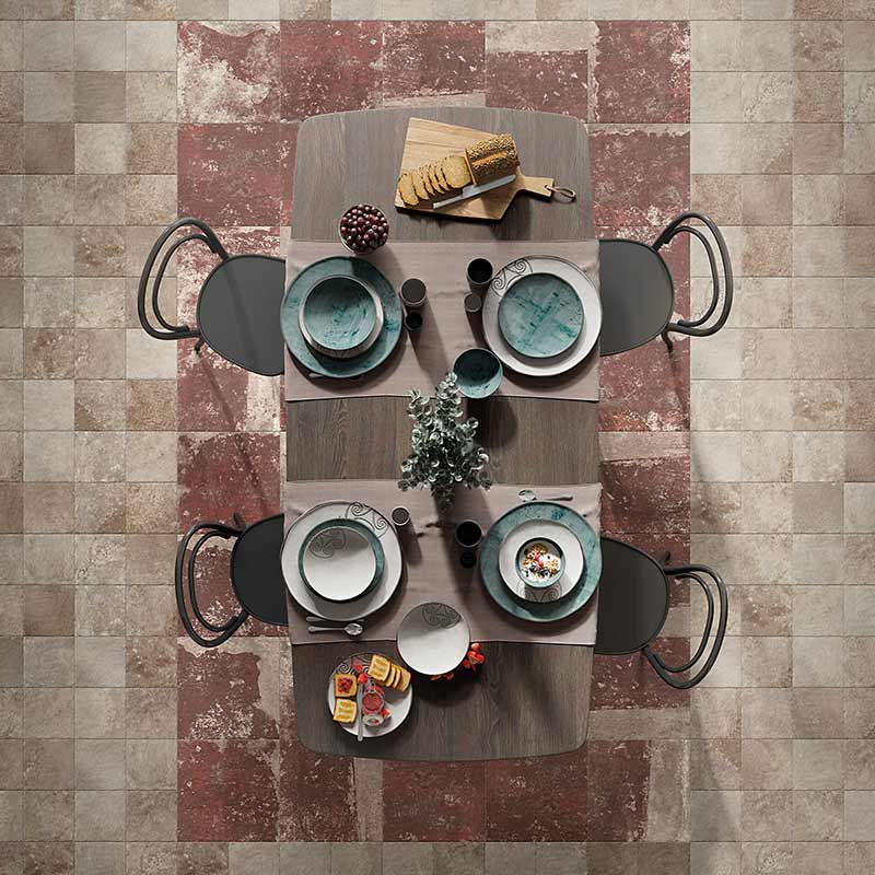 CIR Molo Audace Rosso d'Amante 40 x 40 cm Bodenfliese