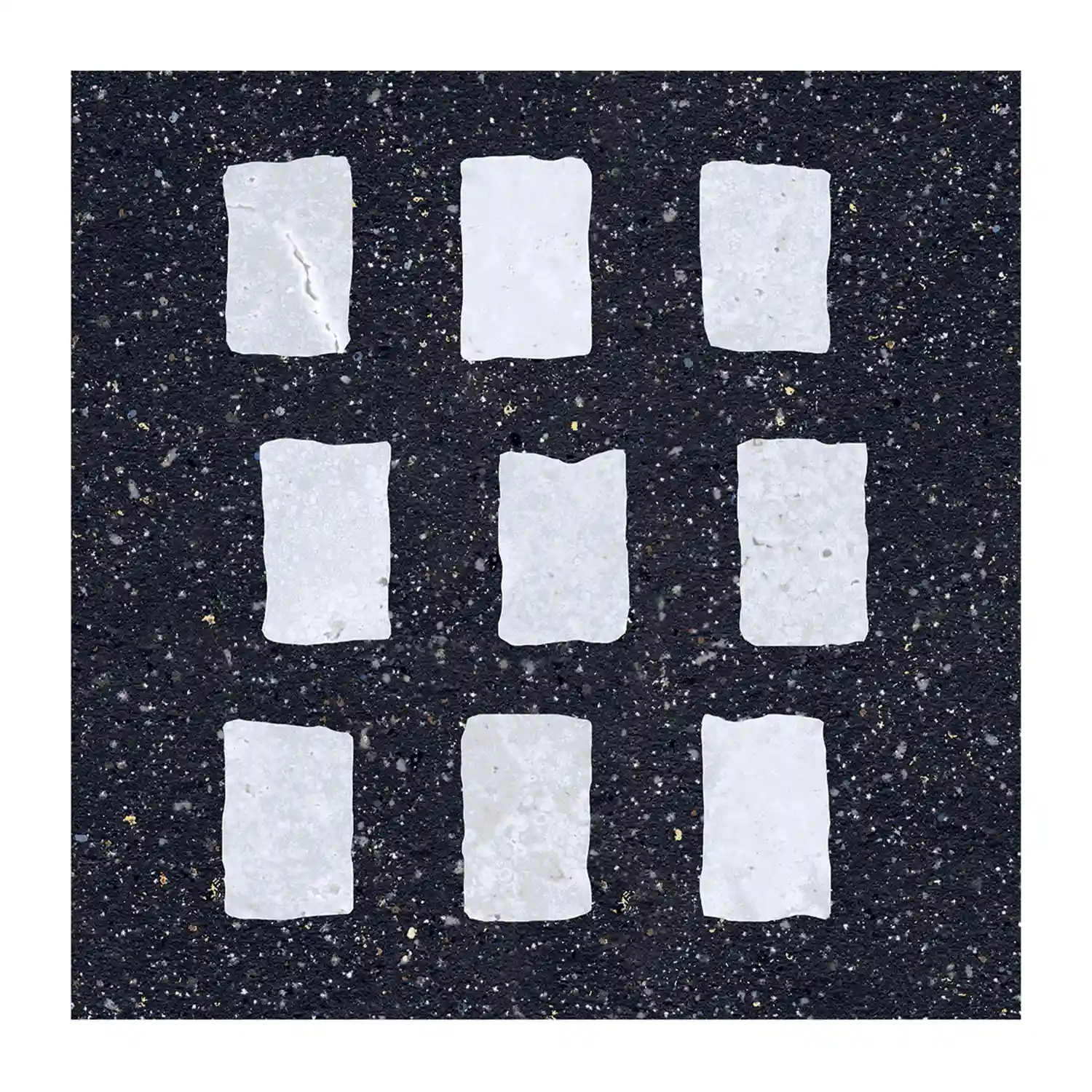 Fliese CIR Forever Color Gemstone Black Mix 20 x 20 cm