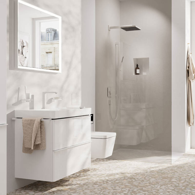 Hansgrohe Tecturis E 2-Loch Waschtischarmatur 150 CoolStart