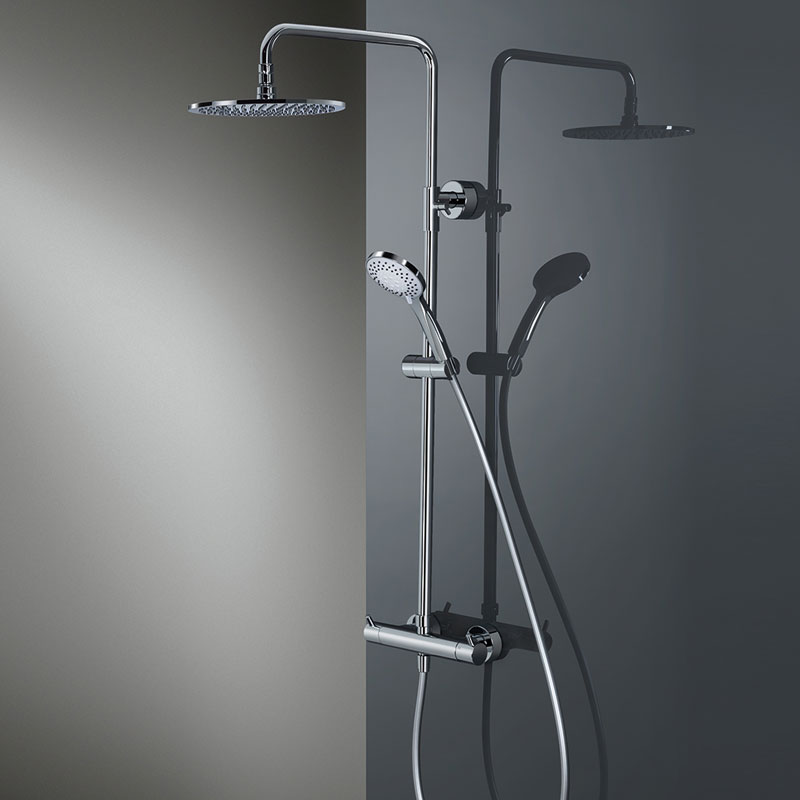 HSK RS 200 Thermostat Shower-Set Rund, flach, Ø 250 mm